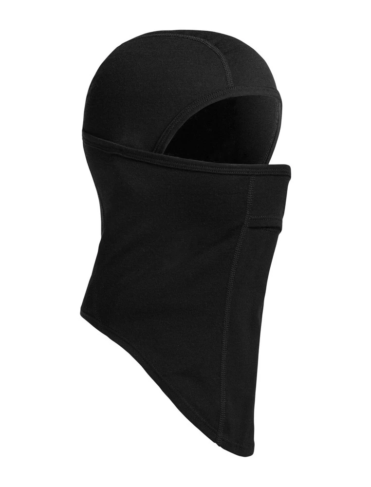 Icebreaker Oasis Adult Merino Balaclava Black 1 Icebreaker Oasis Adult Merino Balaclava Black