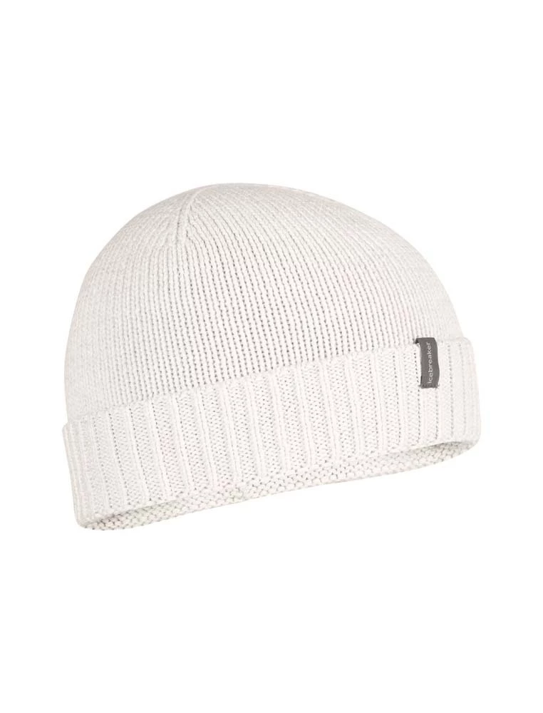 Icebreaker Merino Vela Cuff Unisex Beanie Ecru Heather 7 Icebreaker Merino Vela Cuff Unisex Beanie Ecru Heather - Image 7