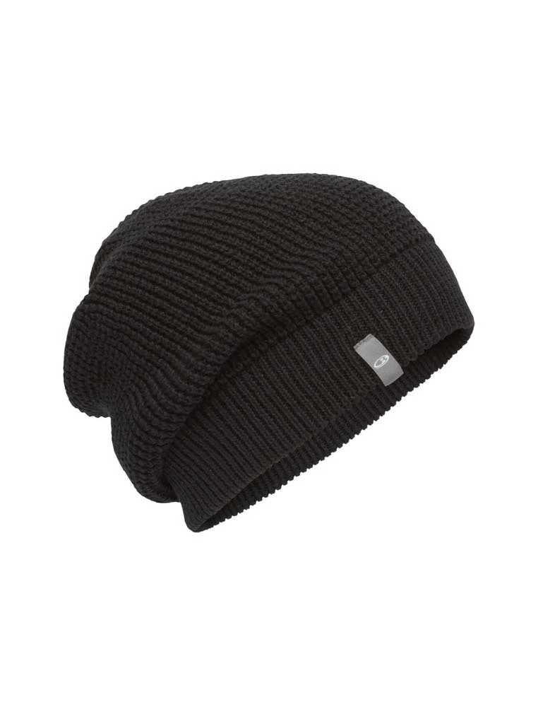 Icebreaker Merino Feadan Slouch Unisex Beanie Black 1 Icebreaker Merino Feadan Slouch Unisex Beanie Black