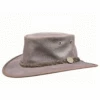 BARMAH FOLDAWAY OILED LEATHER HAT
