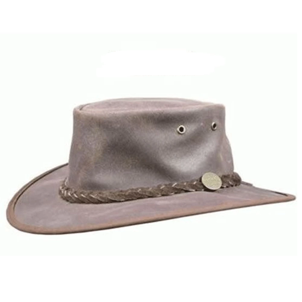 BARMAH FOLDAWAY OILED LEATHER HAT 1 BARMAH FOLDAWAY OILED LEATHER HAT