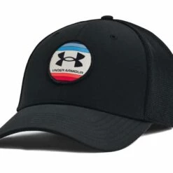 Under Armour Outdoor Graphic Mens Trucker Hat Marine OD Green/Black/Halo Gray