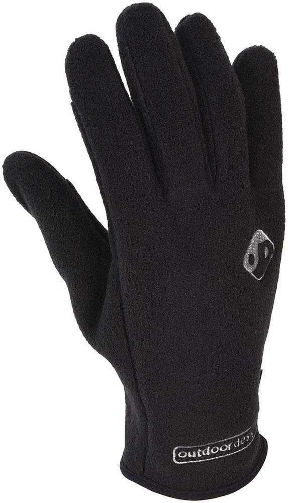 Outdoor Designs Fuji Touch Fleece Mid Layer Gloves- Black Black 1 Outdoor Designs Fuji Touch Fleece Mid Layer Gloves- Black Black