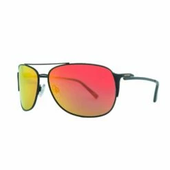 Venture Eyewear Maverick Polarised Sunglasses- Black/Red Revo