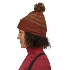 Patagonia Powder Town Unisex Beanie Park Stripe Knit: Spanish Red 17 Patagonia Powder Town Unisex Beanie Park Stripe Knit: Spanish Red -Geardeal Shop 29187 PRVB ALL 6