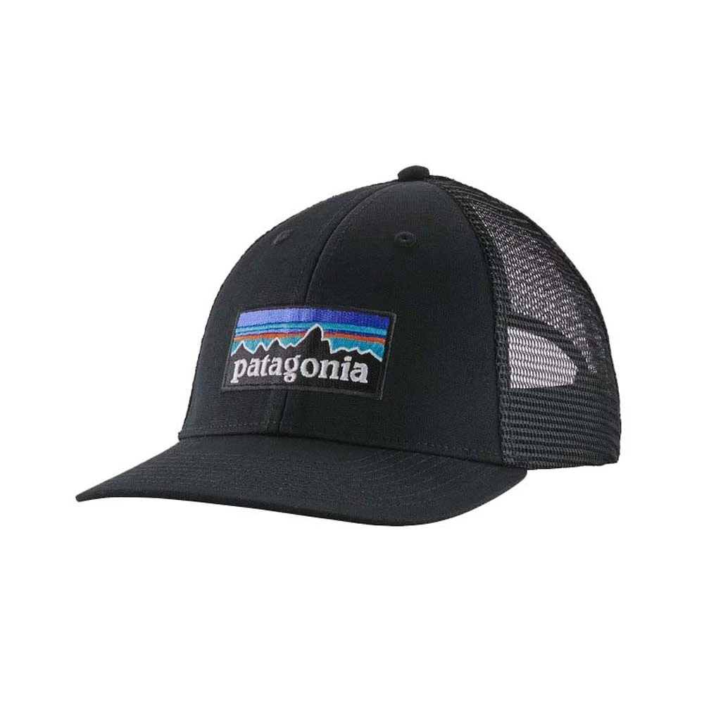 Patagonia P-6 Logo LoPro Trucker Unisex Hat Black 2 Patagonia P-6 Logo LoPro Trucker Unisex Hat Black - Image 2