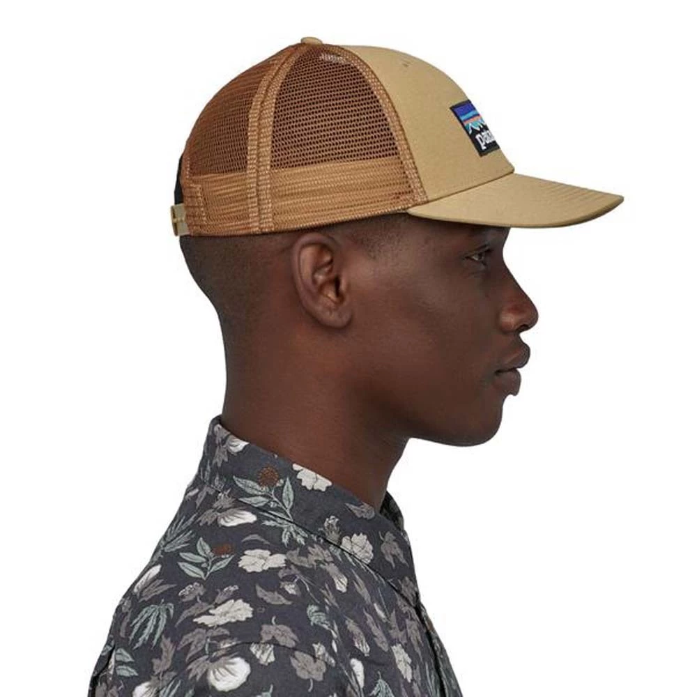 Patagonia P-6 Logo LoPro Trucker Unisex Hat Black 6 Patagonia P-6 Logo LoPro Trucker Unisex Hat Black - Image 6
