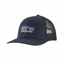 Patagonia P-6 Logo Trucker Hat White w/Palo Green -Geardeal Shop 38289 WPAL ALL 1
