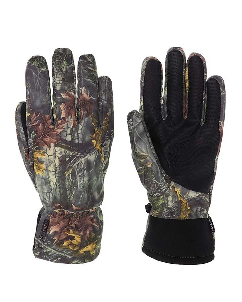 XTM Tease II Unisex Softshell Gloves Tree Camo 2 XTM Tease II Unisex Softshell Gloves Tree Camo - Image 2