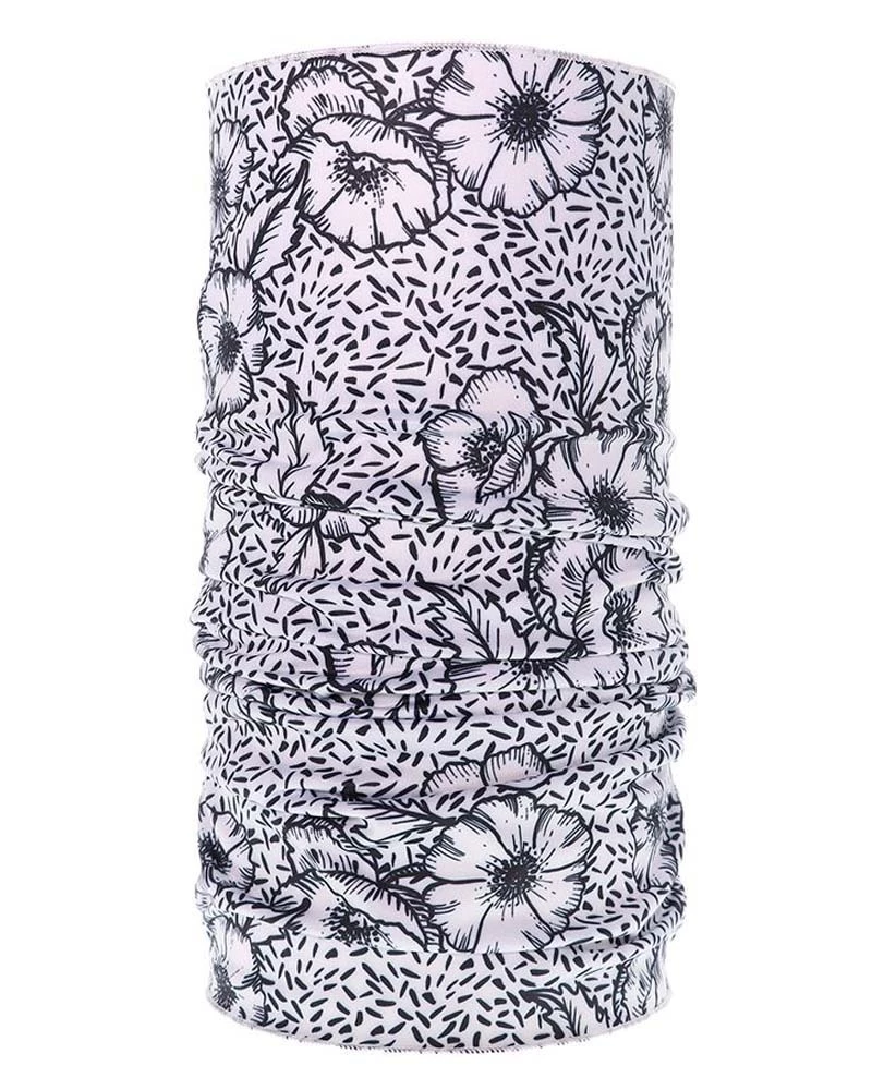 XTM Montage Unisex Neck Tube White Floral 5 XTM Montage Unisex Neck Tube White Floral - Image 5