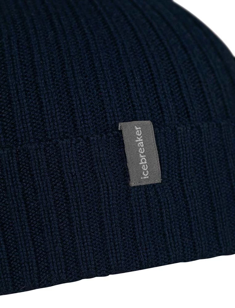 Icebreaker Merino Rixdorf Cuff Unisex Beanie Midnight Navy 5 Icebreaker Merino Rixdorf Cuff Unisex Beanie Midnight Navy - Image 5