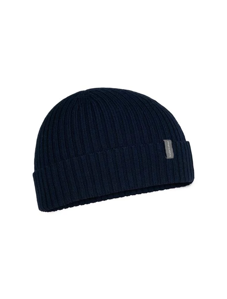 Icebreaker Merino Rixdorf Cuff Unisex Beanie Midnight Navy 2 Icebreaker Merino Rixdorf Cuff Unisex Beanie Midnight Navy - Image 2