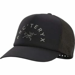 Arcteryx Arch'Teryx Trucker Curved Hat Black 9 Arcteryx Arch'Teryx Trucker Curved Hat Black -Geardeal Shop L07508700 NA