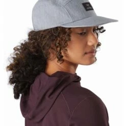 Arcteryx 5 Panel Label Hat Grey Heather 8 Arcteryx 5 Panel Label Hat Grey Heather -Geardeal Shop L07676800 NA 2