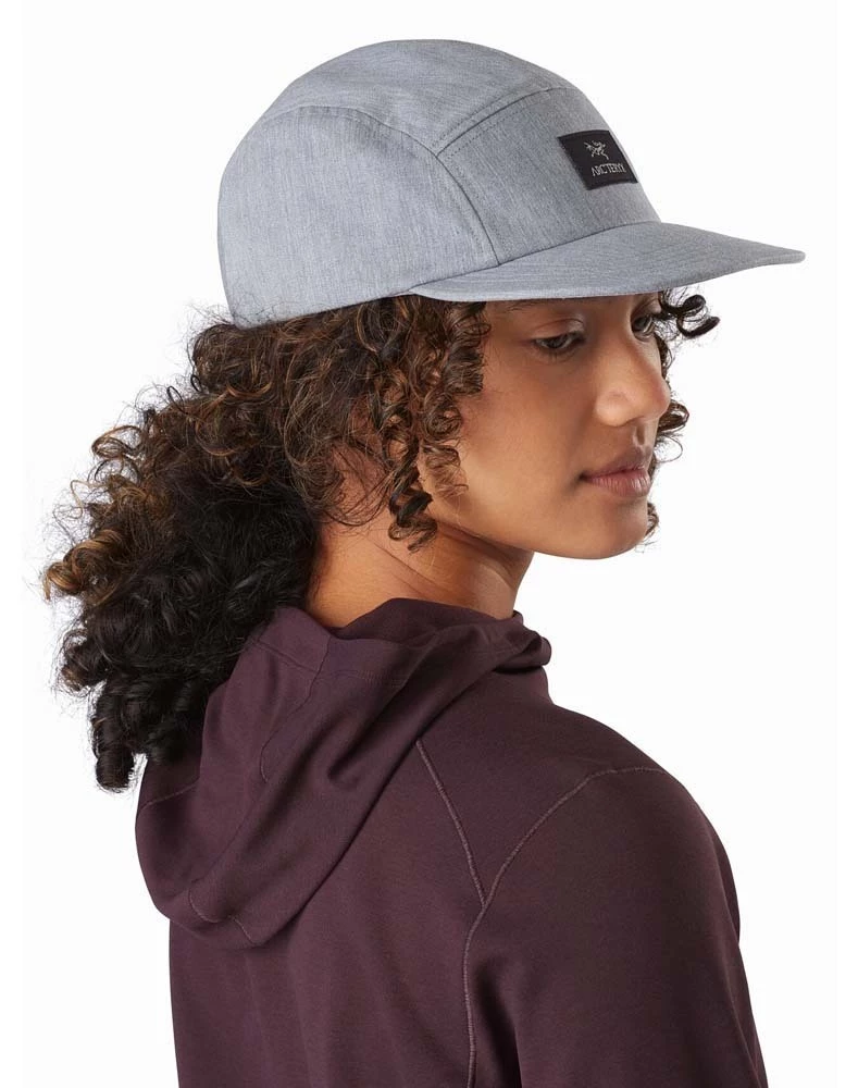 Arcteryx 5 Panel Label Hat Grey Heather 4 Arcteryx 5 Panel Label Hat Grey Heather - Image 4
