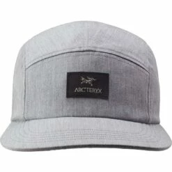 Arcteryx 5 Panel Label Hat Grey Heather