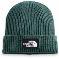 The North Face TNF Logo Box Cuffed Beanie Vintage Indigo -Geardeal Shop NF0A3FJXBDQ R 10