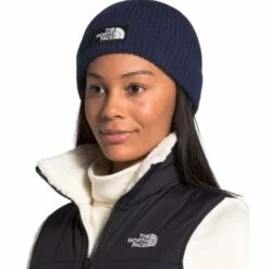 The North Face TNF Logo Box Cuffed Beanie Vintage Indigo -Geardeal Shop NF0A3FJXBDQ R 4