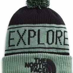 The North Face Retro TNF Pom Beanie Pikes Purple/Gardenia White 5 The North Face Retro TNF Pom Beanie Pikes Purple/Gardenia White -Geardeal Shop NF0A3FMP21M 1