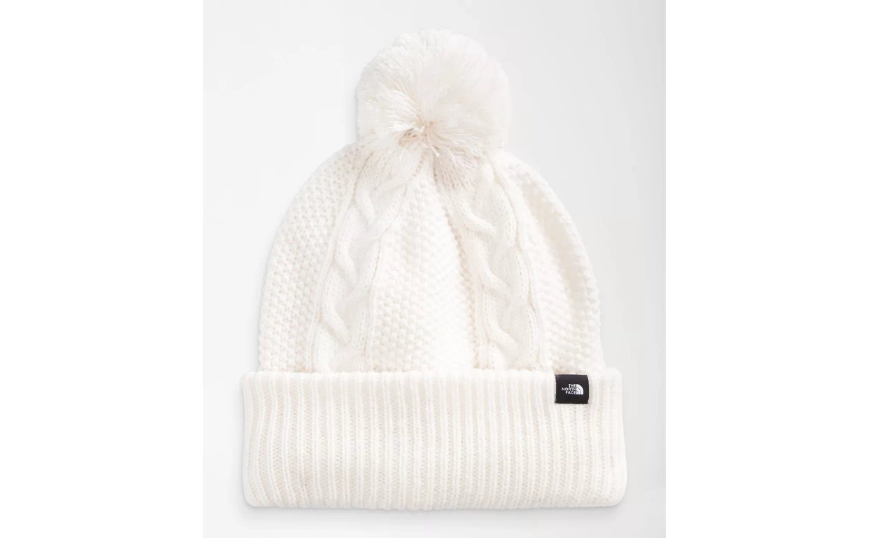 The North Face Cable Minna Womens Beanie TNF Light Grey Heather 3 The North Face Cable Minna Womens Beanie TNF Light Grey Heather - Image 3
