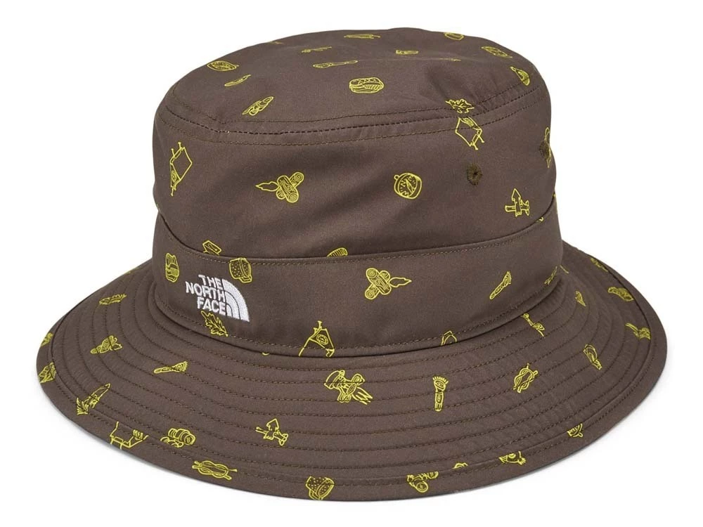 The North Face Youth Class V Brimmer Hat New Taupe Green Camp Essentials Print 3 The North Face Youth Class V Brimmer Hat New Taupe Green Camp Essentials Print - Image 3