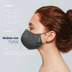 Pacsafe Silver Ion Face Mask Silver Gray -Geardeal Shop PS10164707 7