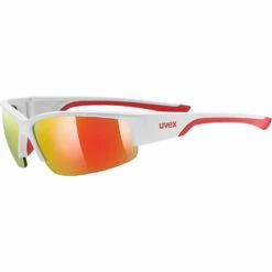 Uvex Sportstyle 215 Sports Sunglasses White Matte/Red 20 Uvex Sportstyle 215 Sports Sunglasses White Matte/Red -Geardeal Shop S5306172716 3