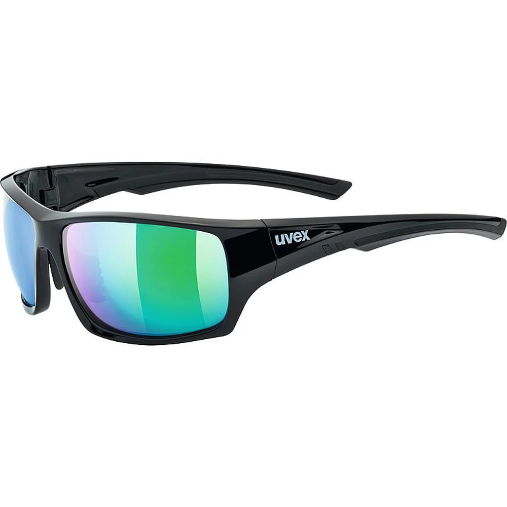 Uvex Sportstyle 222 Pola Sports Sunglasses Black/Green 4 Uvex Sportstyle 222 Pola Sports Sunglasses Black/Green - Image 4