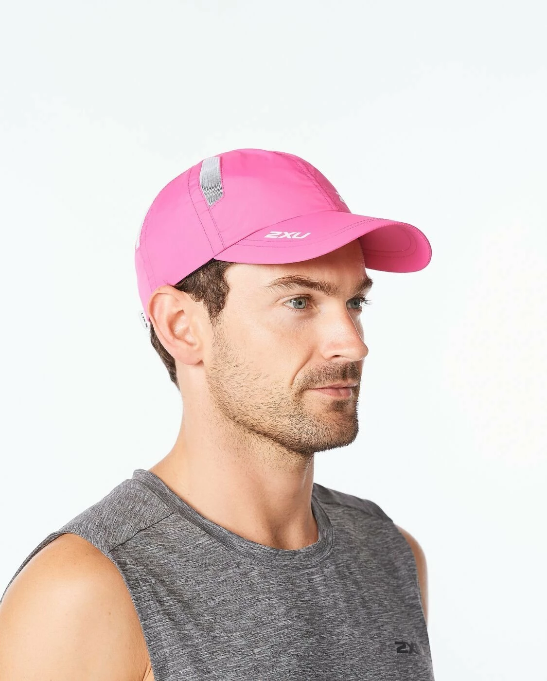 2XU Run Cap Orchid Mist/Black 9 2XU Run Cap Orchid Mist/Black - Image 9