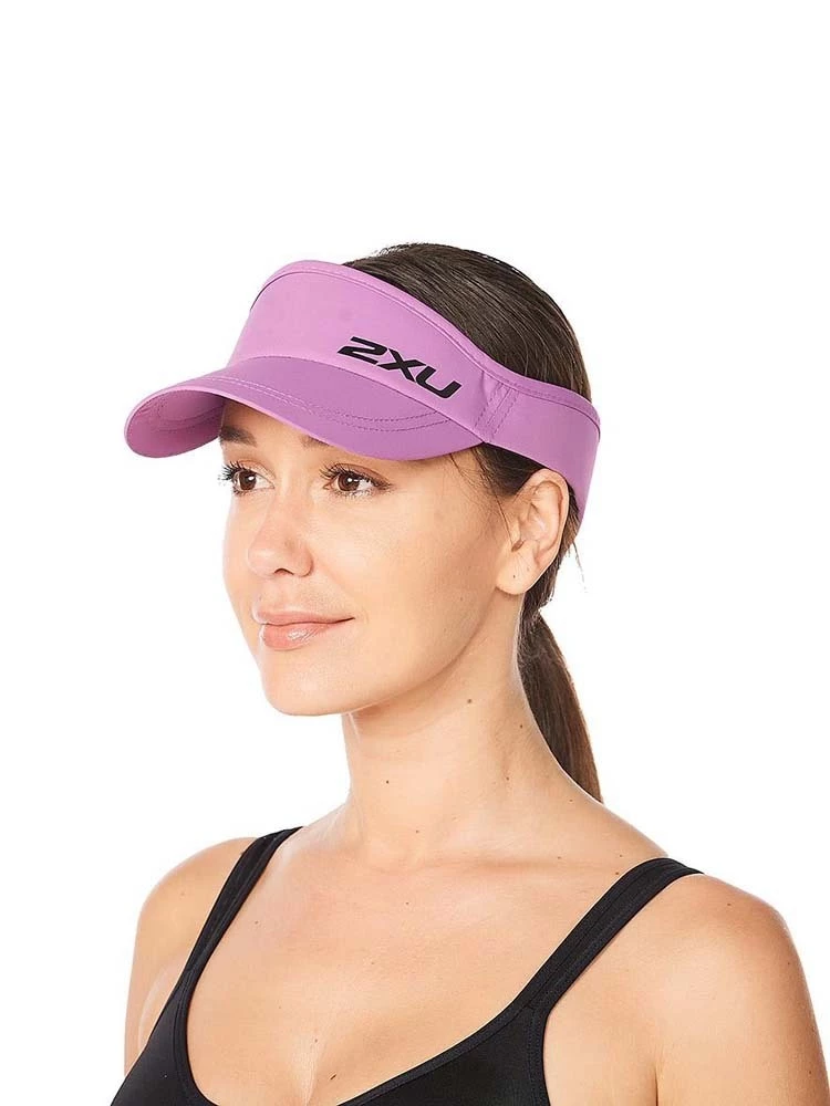 2XU Run Visor Orchid Mist/Black 2 2XU Run Visor Orchid Mist/Black - Image 2